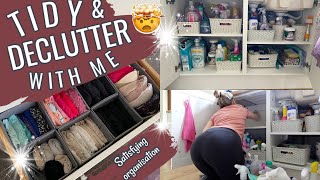 TIDY & DECLUTTER WITH ME | Fall Clean, Tidy & Organise With Me Part 1 | Clean With Me UK