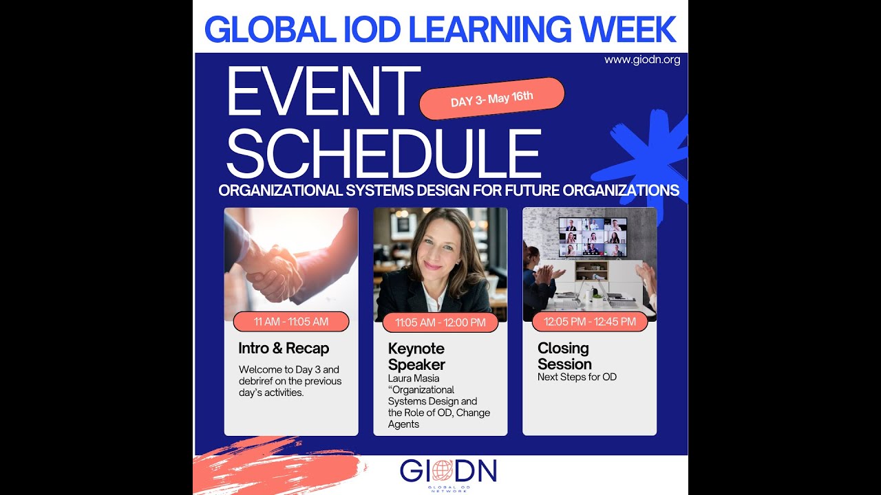 Global IOD Learning Week Day 3 - Organizational Systems Design for Future Organizations with Laura Masia