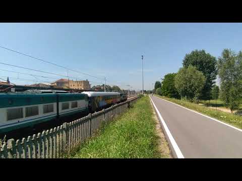 Treno diagnostico a Mantova. Purtroppo e' partito nel momento in cui stavo prendendo il cell per fil