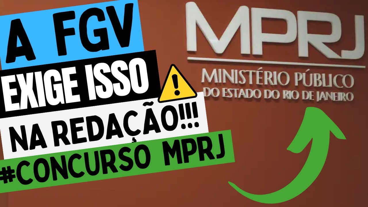 ✍️ CORREÇÃO DE REDAÇÃO MPRJ – PADRÃO FGV COM COMENTÁRIOS DETALHADOS