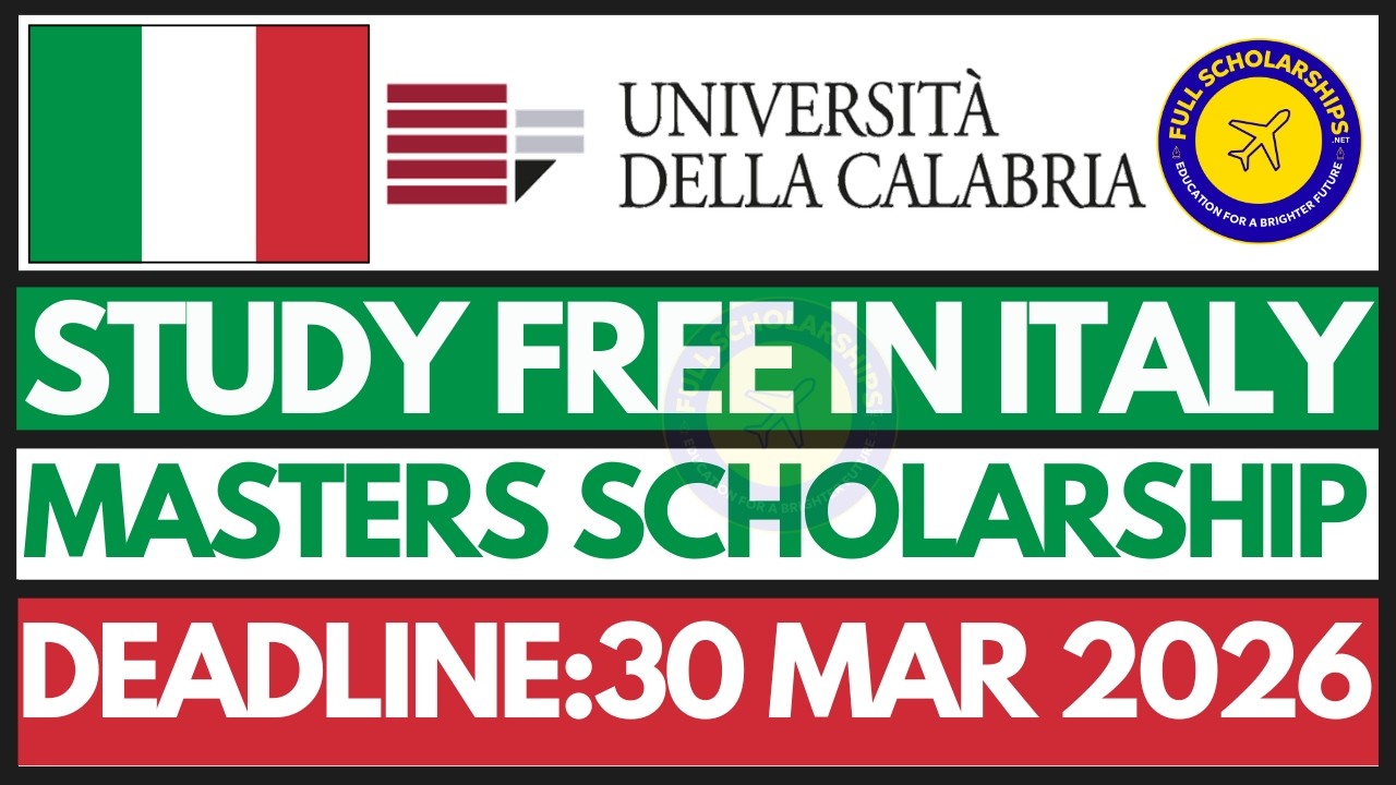 How to Apply for Italy Scholarships University of Calabria Fully Funded Masters Scholarship 2026