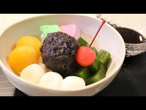 Wagashi Anmitsu 和菓子 あんみつ