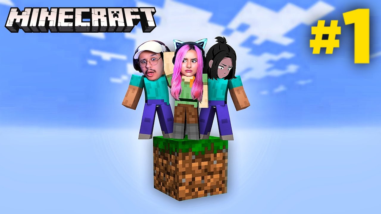 MINECRAFT NUM BLOCO SÓ com @TsukiUraya