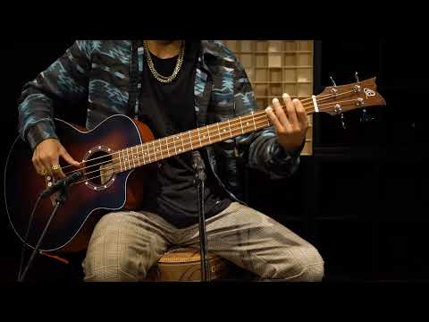 Ortega D7CE-BFT-4 Deep Series 7 Spruce Top Mahogany Neck Medium Scale 4-String Acoustic-Electric Bass Guitar image 20