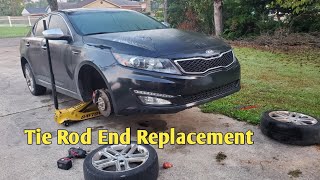 Tie rod End replacement on a Kia optima!! diy