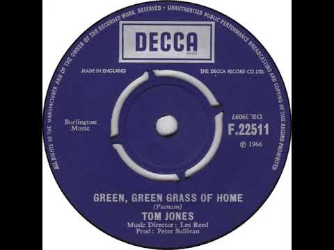UK New Entry 1966 (359) Tom Jones - Green, Green Grass Of Home