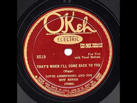 Erskine Tate & His Vendome Orchestra Louis Armstrong "Stomp Off, Let's Go" Elmer Schoebel