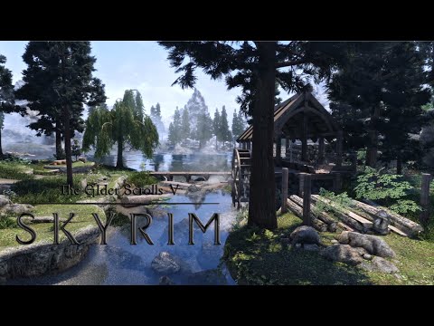 Skyrim Ambient Walk (no music) 