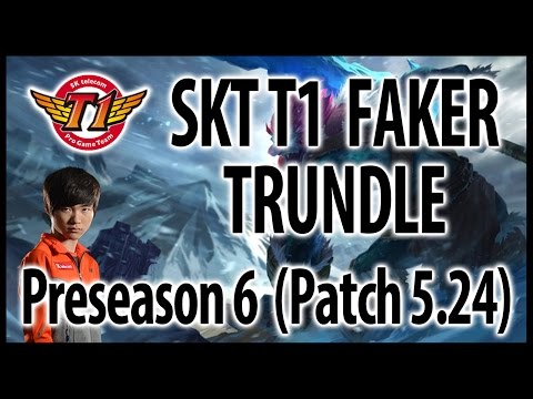 SKT Faker – Trundle top vs. Fiora – Preseason 6, KR challenger ranked solo queue (2015.12.28)