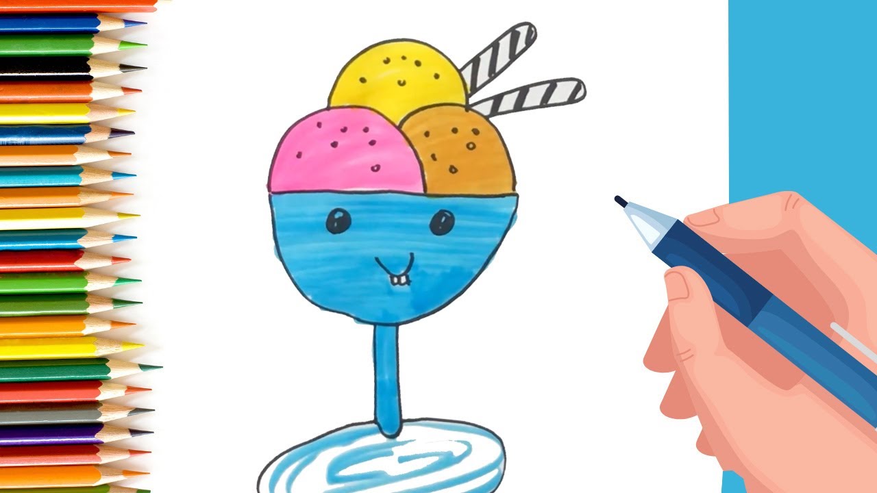 How to draw an Ice Cream