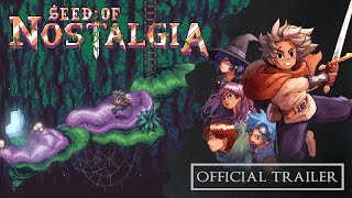 Seed of Nostalgia - Official Gameplay Trailer 2025 - New #pixelart #jrpg