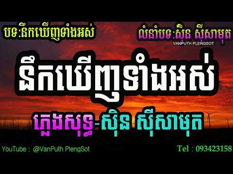 នឹកឃើញទាំងអស់ ស៊ីន ស៊ីសាមុត ភ្លេងសុទ្ធ Karaoke | Plengsot Cover ថ្មី  | VAN PUTH PLENGSOT |