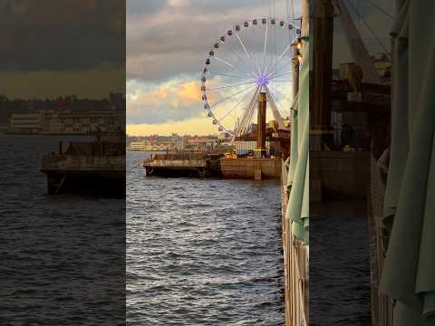 Seattle Waterfront Sunset #pnw #seattle #sunset #shortsvideo #subscribe