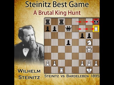 One of Steinitz Best Games | Steinitz vs Bardeleben 1895