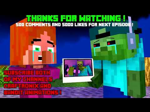 Craftronix! Zombie vs Villager Life 5 - Craftronix Minecraft Animation