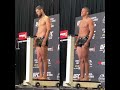 Khamzat Chimaev & Gilbert Burns both weigh in at 170 for #UFC273 | #shorts