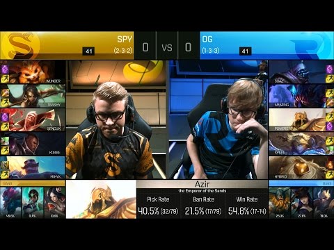 SPY vs OG Game 1 Highlights - SPLYCE vs ORIGEN EU LCS Week 4 Summer 2016