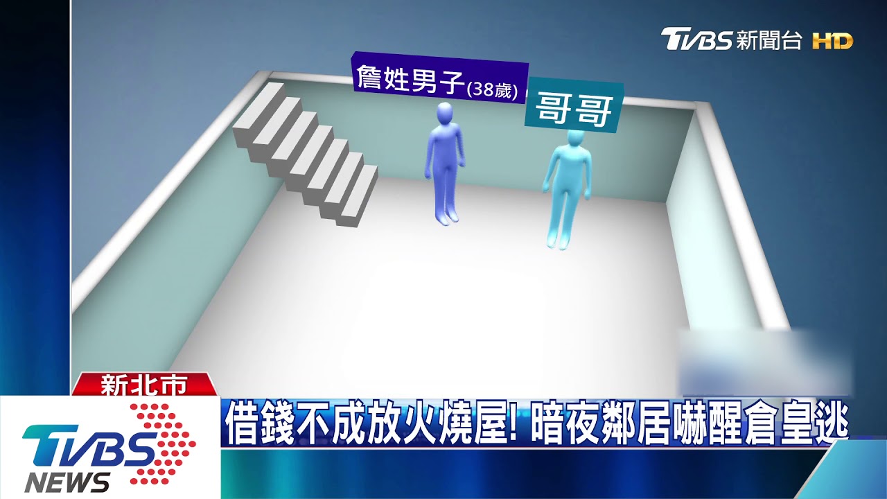 弟放火燒屋兄急逃! 疑似「借錢不成」釀禍