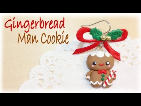 Christmas Gingerbread Man Polymer Clay Tutorial