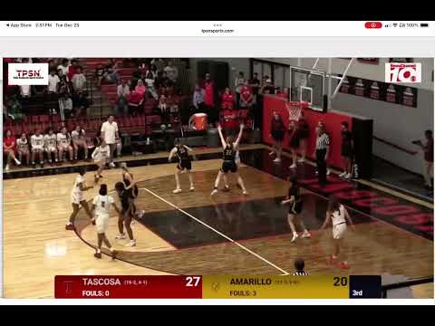 Tascosa vs Amarillo Basketball ● 12/23/2025 ● Girls: 3rd & 4th Q; Boys: Full Game