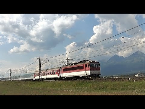 ZSSK 361.001 na čele vlaku Os 7825 prichádza do Popradu