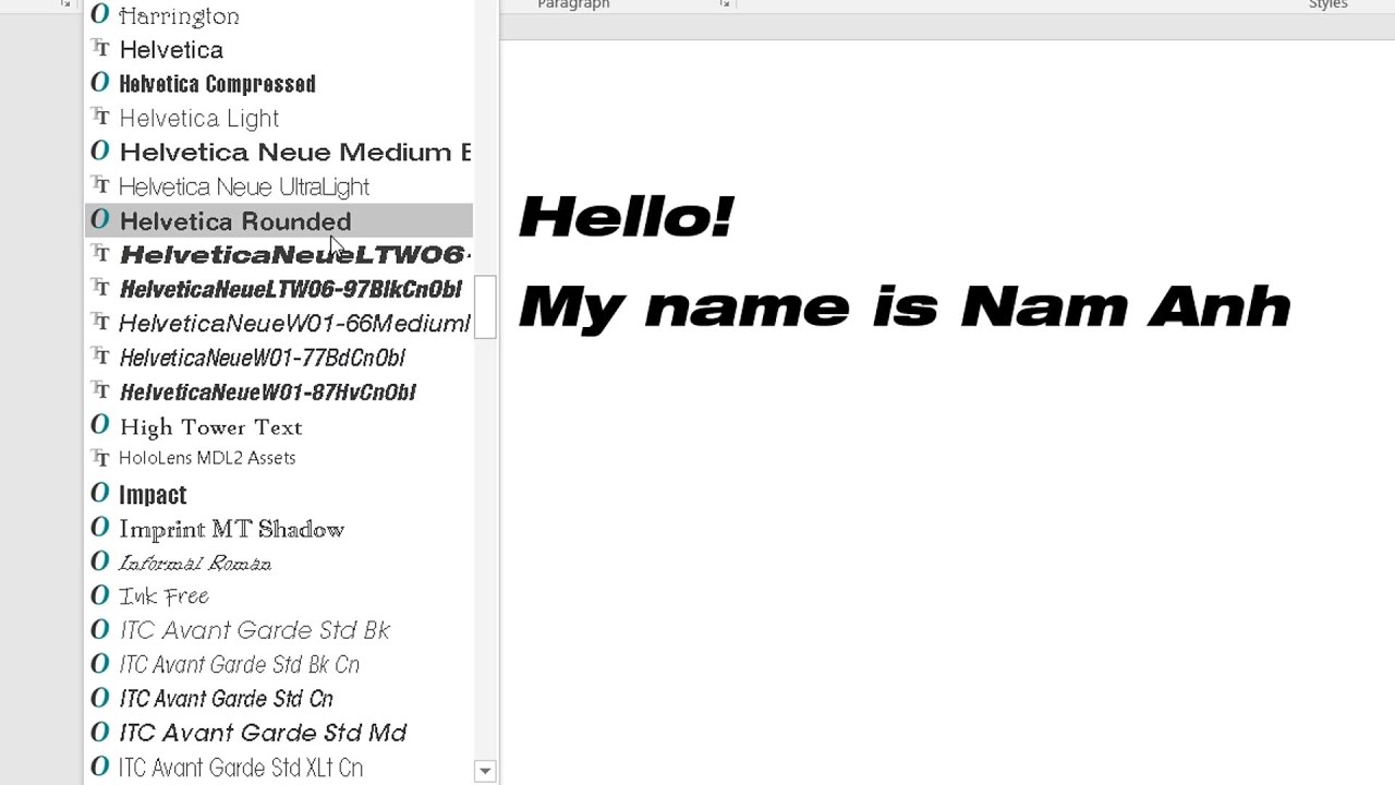 Add Helvetica Neue Font in Microsoft Word || How To Install Helvetica Neue Font in Windows 11