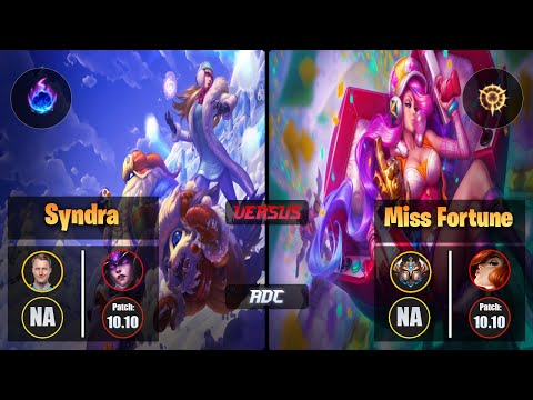 Zven SYNDRA (ADC) [Arcane Comet] VS MISS FORTUNE - Challenger NA Patch 10.10