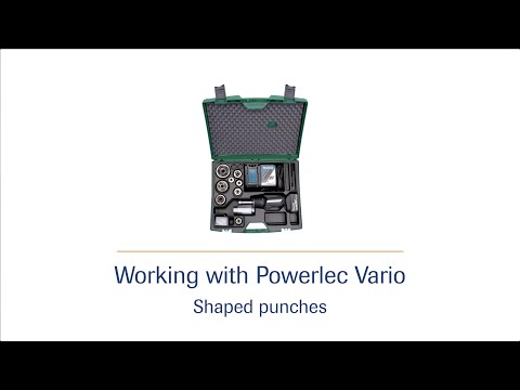 Cordless hydraulic pump Powerlec Vario - shape punch tool HD | häwa