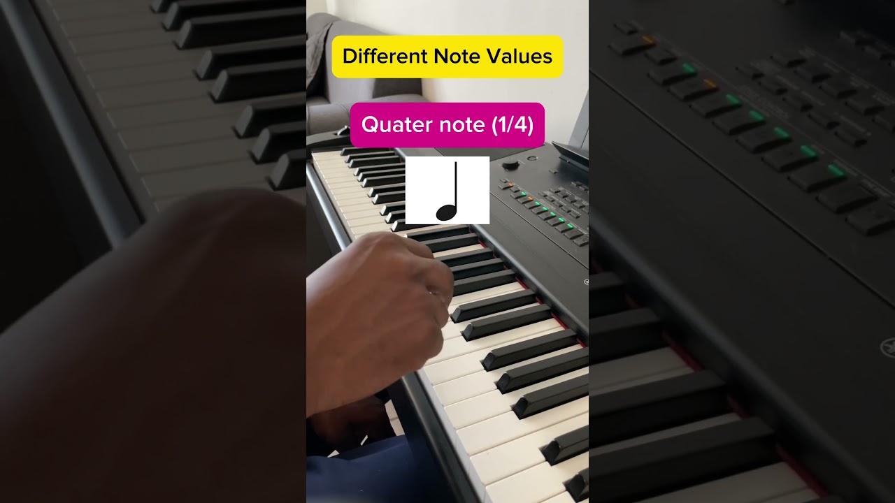 Different Note Values #piano #musictheory #notevalue #bpm