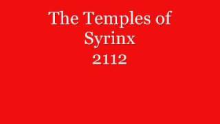 rush 2112 The Temples of Syrinx with lyrics