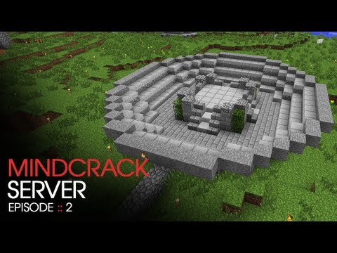 Minecraft :: Mindcrack Server - Episode 2 :: Town hall ground breaking