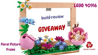 LEGO Floral Picture Frame (40916) Build & Review 🌸 | Beautiful Botanicals Display