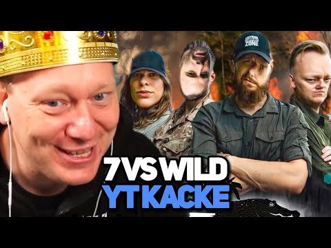 DER ERSTE TEILNEHMER STIRBT! 😂 REAKTION AUF 7 VS WILD YOUTUBE KACKE 🥴