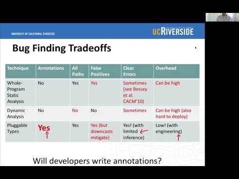 (TAPAS 2020) Moving fast with high reliability using pluggable types.