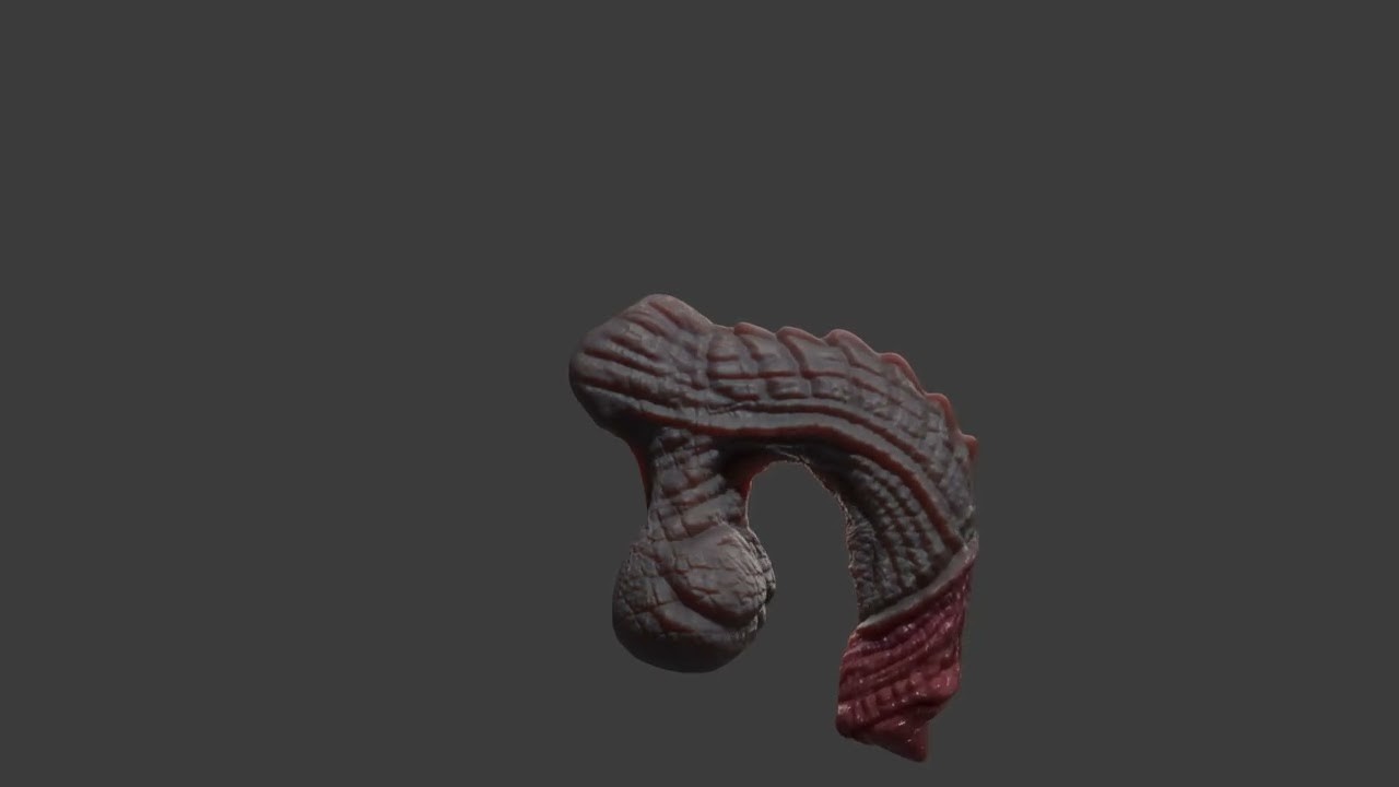 Fantasy Borthor Dragon Penis Sextoy Rigged 3D Model