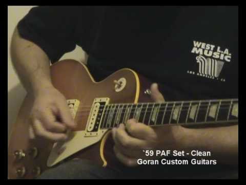 Thumbnail for `59 PAF Pickups demo by Dzindzer - Goran Custom Guitars by Prince, Les Paul