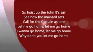 The Beach Boys - Sloop John B (I wanna go Home) LYRICS