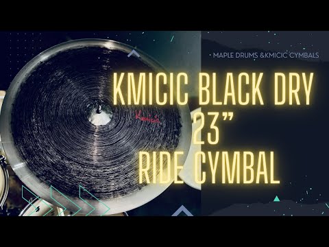 Kmicic black dry 23” ride cymbal #cymbals #diy #jazzdrumming