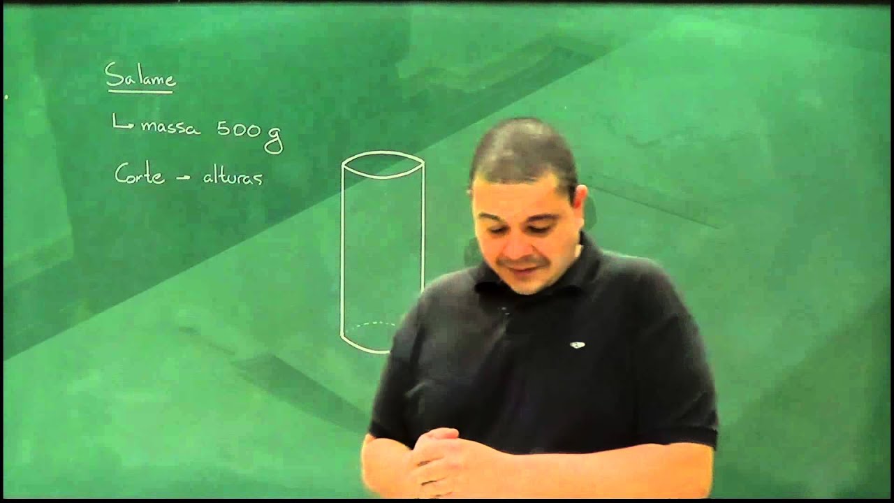 Cilindros: Copos pela Metade e Volume em Cortes de Salame - Aula 30