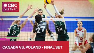 Final set of Canada vs. Poland at FIVB Volleyball Women’s Nations League stop in Thailand