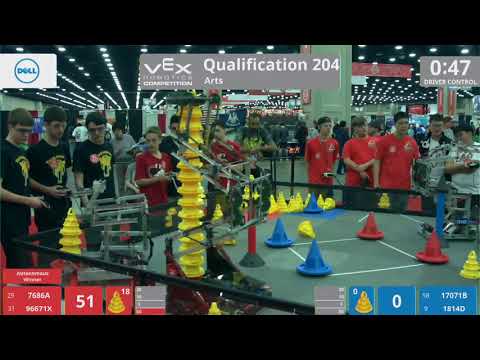 2018 VRC Arts Q204 - 7686A 96671X vs 17071B 1814D - 133 to 0