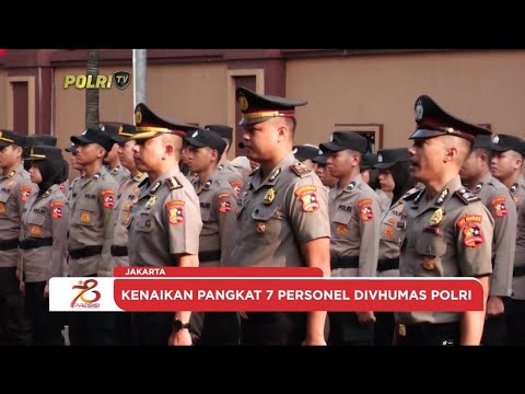 DIV HUMAS POLRI GELAR UPACARA KENAIKAN PANGKAT