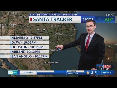 KSAN 6pm Weather - Monday December 24, 2018