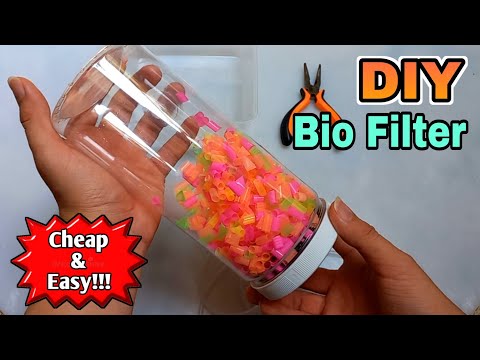 Moving bed filter DIY + Biofoam | Biofoam aerator filter DIY | Aquarium filter DIY | #4