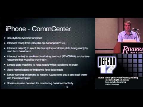 DEF CON 17 - Kevin Mahaffey, John Hering, and Anthony Lineberry - Is Your iPhone Pwned