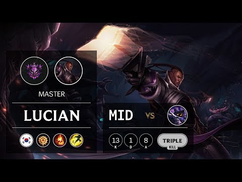 Lucian Mid vs Veigar - KR Master Patch 9.15