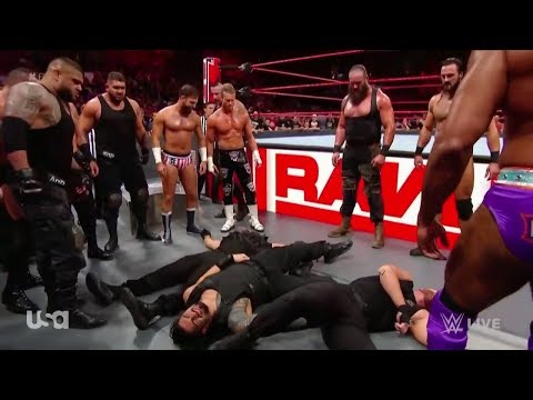 The Shield  Destroyed by Raw Roster  Raw, Sept  3, 2018