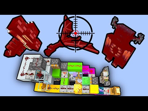 This small machine kills EVERYTHING…    Minecraft Breeze Wind Charge arrow railgun cannon launcher