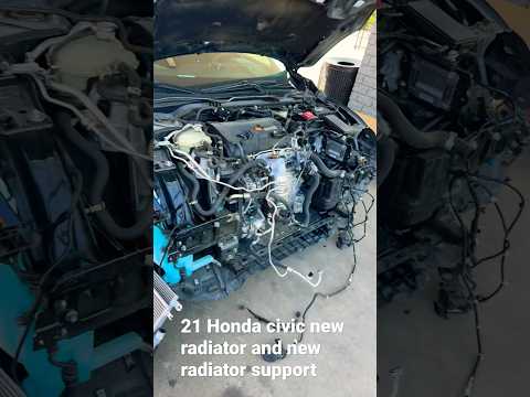 How to change the radiator and radiator support on your 2021 Honda civic or Honda accord
