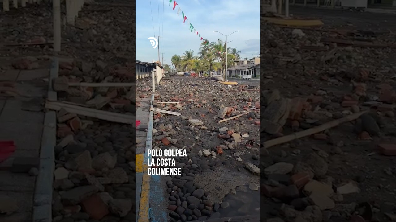 El huracán no necesitó tocar tierra para hacerse sentir en la costa ⚠️🌊